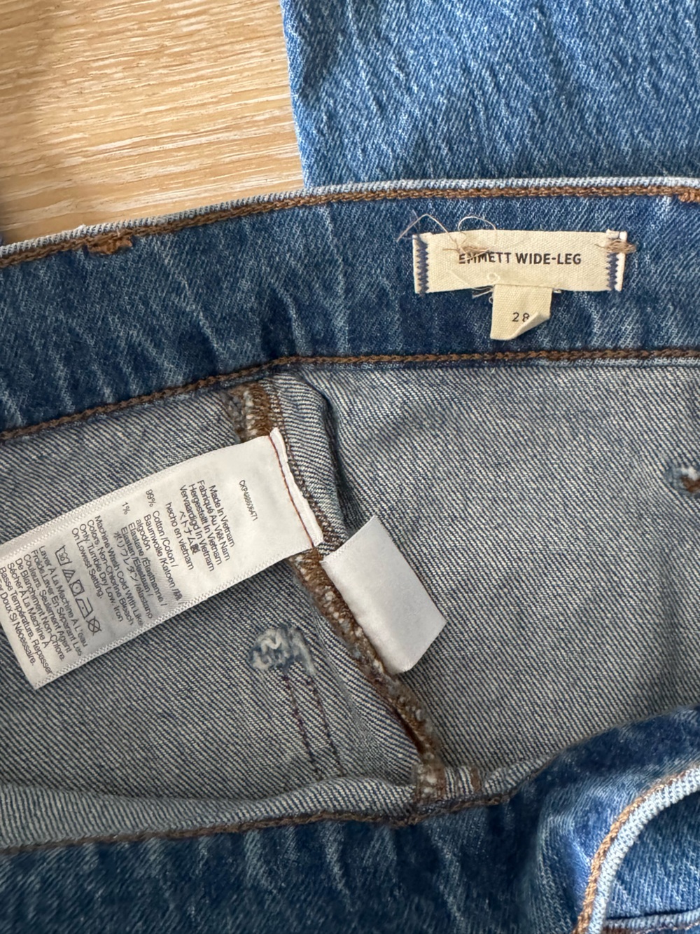 Madewell The Emmett Wide-Leg Jeans Patch Pocket Edition - Picture 5 of 6